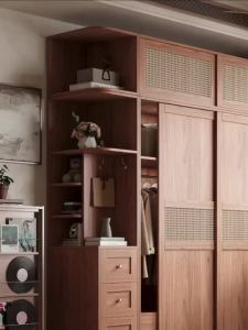 [CozyNest ]Wardrobe Storage Cabinet Small Wardrobe Nordic Wardrobe Sliding Door