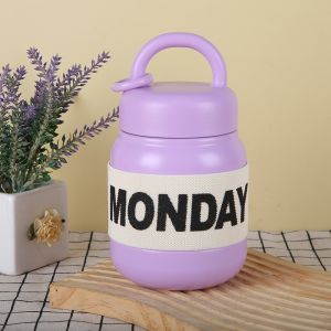 Botol banban Insulasi Bahan 316 Thermos Bottle Stainless Steel Vacuum Flask Thermos Water Bottle Thermal Insulated Cups Coffee cup Portable with Handle Travel Mugs 550ml/ botol banban viral