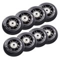 8 Pack Inline Skate Wheels Beginner's Roller Blades Replacement Wheel with Bearings Rollerblade Wheels 70mm. 