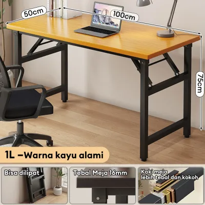 Meja Lipat Meja Portabel Meja Kantor kayu Meja Makan Lipat Meja Pelatihan Serbaguna Meja Besi