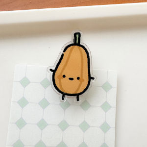 5PCS Cartoon Decoration Sealing Clip Note Clip PP Clip File Decoration Clipvegetable Clips