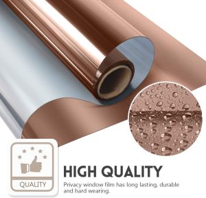 (45cm*200cm) Window Privacy Film Daytime Mirror Tint Treatments UV Heat Control Vinyl Stickers Sun Block Glass Paper Door Covering Reflective