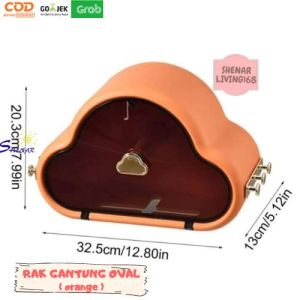RAK GANTUNG BENTUK AWAN SHENAR/ TEMPAT KOSMETIK / TEMPAT TISSUE TOILET / RAK DINDING