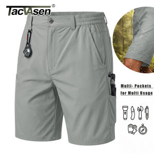 TACVASEN Mens Hiking Cargo Shorts Quick Dry Water-Resistant Lightweight Tactical Outdoor Work Casual Shorts with 8 Pockets2026