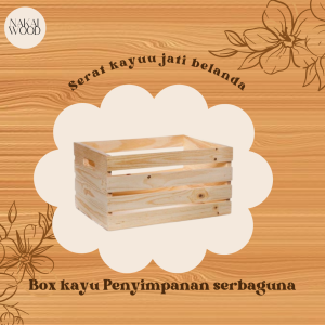 Box Peti Kotak Kayu Serbaguna Kotak Penyimpanan