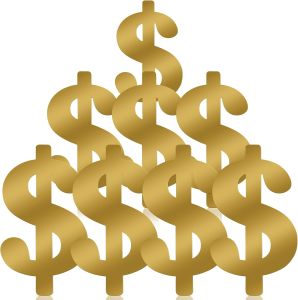 8 Pcs Dollar Themed Party Decorations 13. 4 Glitter Dollar Birthday Decor Money Investment Bachelorette Foil Cutout for Us Dollar Sign Money Party Casino Night Supplies