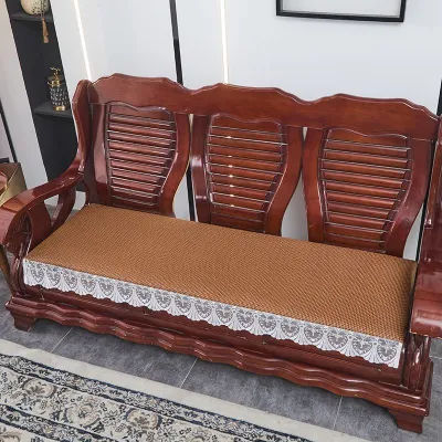 Summer Old-fashioned Wooden Sofa Cushion Anti-slip Federal Chair Chinese Mahogany Chair Sofa Cushion Single Double Three-Person Combination