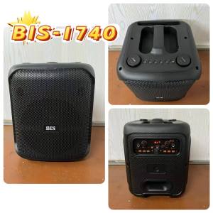 BIS-1740 KARAOKE Bluetooth Outdoor Boomboxes FM Radios Portability Wireless USB SD Rechargeable Speakers Free Wireless Mic