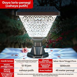 Lampu Taman Tenaga Surya Ready Stock 3 Warna+RGB dengan remote Solar Power Garden Decoration Lampu