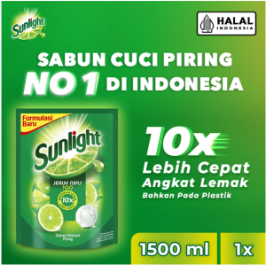 SUNLIGHT BESAR JERUK NIPIS 1500ML PENCUCI PIRING