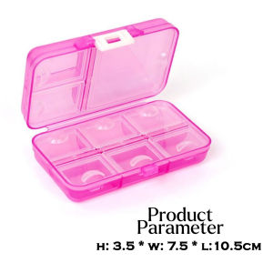 Pill Organizer 9 Grid Portable Pill Case Moisture-Proof Travel Pill Medicine Box Pill Case for Purse MK