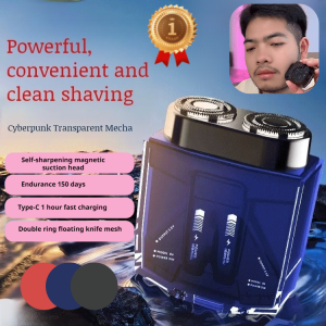 Mecha Mens Transparent High Power Portable Digital Razor