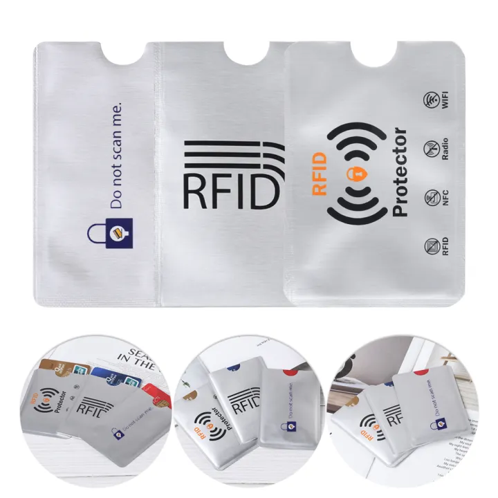 X SHOW 10pcs ป้องกันการสแกน การปิดกั้น RFID อลูมิเนียม Anti Rfid Wallet ...