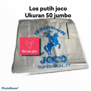 KANTONG PLASTIK/KANTONG KRESEK LOS PUTIH SUSU/KANTONG PLASTIK KECIL JUMBO BESAR SAMPAH MEREK JOCO UK 50 JUMBO TEBAL 800 GRAM TERMURAH DAN BERKUALITAS