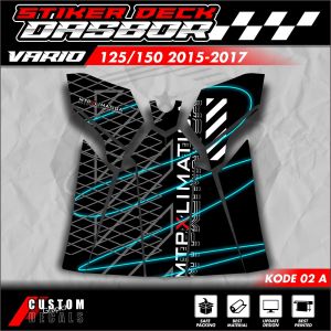 (COD) Striping Vario Pelindung Dashboard Tankpad deckpad Vario 125 Vario 150 Old 2015 - 2017 (body protektor deck pad cover) stiker motor