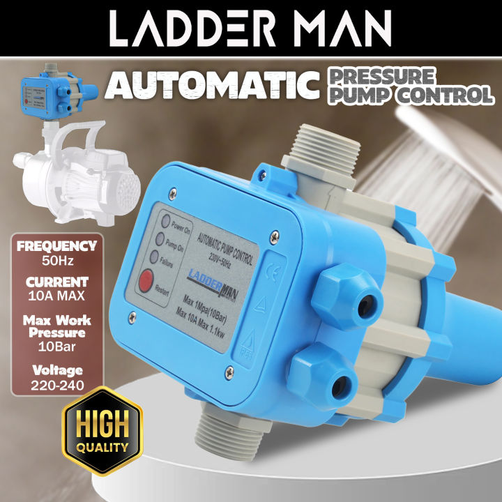 LADDERMAN Automatic Water Pump Pressure Controller Regulator Water Pump ...