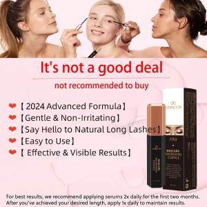 Eyelash & Eyebrow Growth Serum with Peptides Boosts Growth Prevents Loss Repairs & Strengthens Hairs Hormone-Free 10ml
