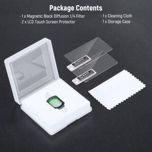 NEEWER Black Mist 1/4 Filter Magnetic Black Diffusion Filters for DJI Osmo Pocket 3 Camera Lens Filter