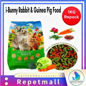 I-Bunny 1KG Repack (Rabbit & Guinea Pig Hamster) Food Makanan Arnab/Dry Food兔&天竺鼠粮