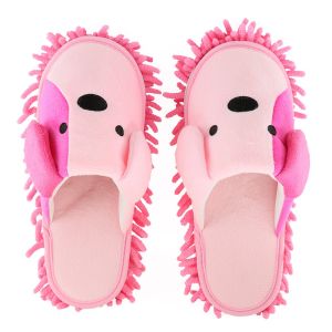 VCH Reusable Mop Slippers Soft Washable Floor Cleaning Slippers Cute Open Toed Floor Polishing Shoe Slippers