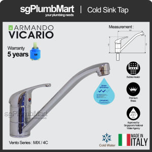 [Made in Italy] Vicario Armado Sink Tap MIX4C Kitchen Tap Cold Water Only x sgPlumbMart