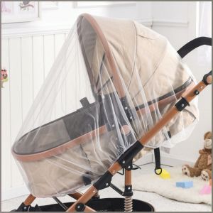 Anti-mosquito Cloth Breathability Baby Stroller Mosquito Net Elastic Cord Buckle Safe and Environmentally Friendly