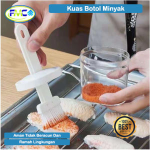 Tempat Kuas Minyak Oil Container With Brush Botol Wadah Pengoles Saos Madu Kecap Mentega BBQ Serbaguna Murah Toples Dengan Kuas Kuas Dapur Minyak Oles Dengan Botol Penyimpanan
