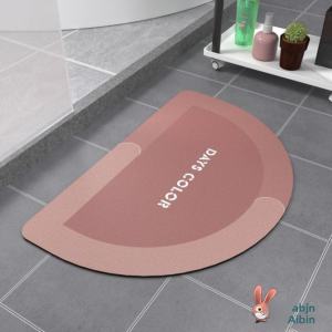 New Bathroom Anti-Slip Absorbent Soft Diatom Mud Mat Quick Dry Bedroom Bathing Room Floor Mat Toilet Anti-Slip Dirt Resistant