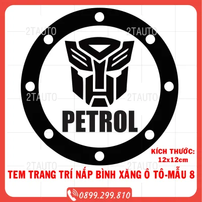 [GIÁ SIÊU RẺ] Tem dán nắp bình xăng ô tô xe hơi chống nước chống phai màu mẫu mã đa dạng độc đáo-tem bình xăng- MẪU 8