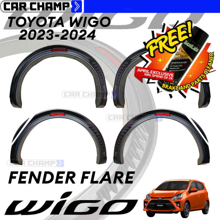 ALL NEW Toyota Wigo 2023 to 2025 Fender Flare with Reflector 2024 ( CarAccessories)