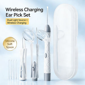 3IN1 LED Light Baby Ear Spoon Ear Picking Tool Ear Wax Remover Cleaner Kit Ear Care Tool