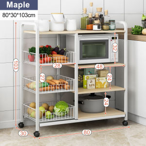 KENZZO Rak Dapur  Rak Microwave Susun Minimalis Rak Oven Microwave Multi-Lapisan