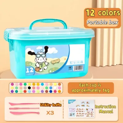 12/24/36Colors Air Dry Clay With Tools Kids Early Education Toy Lightweight Clay for Children