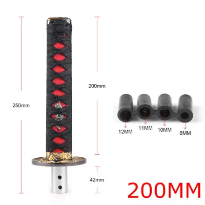 Car Gear Stick Knob Automatic Manual Shifter Lever Head Samurai Sword Gear Shifting Knob Fits Most Cars - intl (200mm)