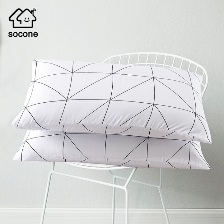 Socone Cotton Polyester Pillow Case 2PCS 18x28" 4314 Lazada PH