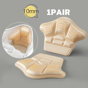 veevio 1คู่ แผ่นรองส้นรองเท้าสำหรับวิ่งกีฬา แผ่นฟองน้ำหนา ตัวป้องกันปรับขนาดได้ แผ่นรองส้นเท้า Heel Insoles