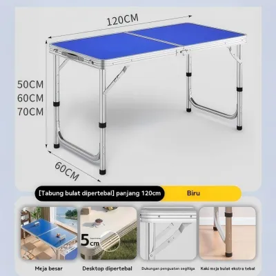 Meja Lipat Makan Meja Makan Meja Koper Aluminium Alloy meja lipat portable meja lipat koper