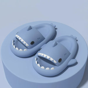 Crestar Girls Boys Shark Pattern Slippers New Children Cute Cartoon Slippers Home Non-slip Soft Sandal Kids Outdoor Beach Slides2026
