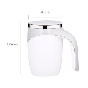 380ml Automatic Self Stirring Magnetized Mug Coffee Cup Electric Stainless Steel Home Office Kitchen Mixer Cup Battery