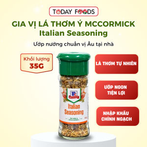 Gia vị tẩm ướp lá thơm hỗn hợp kiểu Ý McCormick Italian Seasoning 35g – ướp nướng chuẩn vị Âu