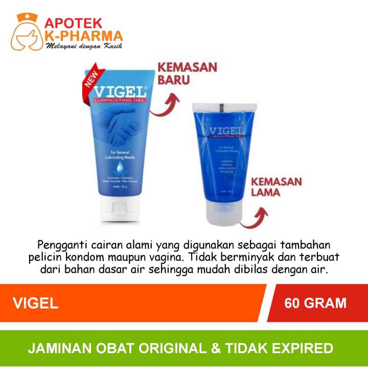 Vigel Lubricating Gel Isi 60 Gram Original Konimex
