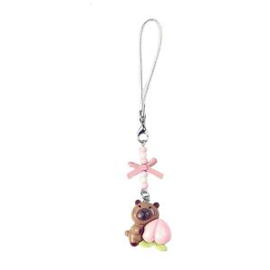 Charming capybaras nhựa móc khóa túi đầy màu sắc đính cườm thiết kế Keychain Phụ kiện cho cá nhân Báo cáo thời trang