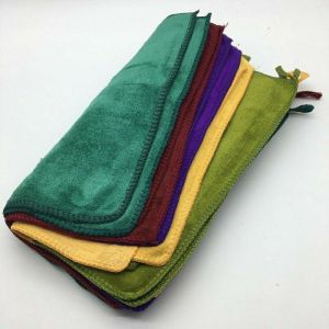 Combo 10 khăn vuông móc treo đa năng microfiber 30X30cmkhông để lại bụi vảithấm hút nước tốt.