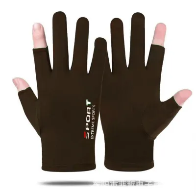SEA JJT ถุงมือกันลื่น ป้องกันรังสีUV กันแสงแดด หน้าจอสัมผัส ระบายอากาศ สําหรับจักรยานยนต์ถุงมือกันแดดสำหรับฤดูร้อน ปุ่มสัมผัสได้ ผ้าไนลอนระบายความร้อน ป้องกันการลื่น ใช้ขี่จักรยาน ขับรถ ตกปลา และกิจกรรมกลางแจ้ง