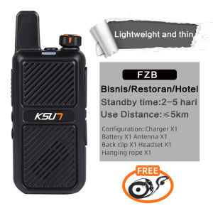 2 UNIT HT KSUN FZB ht uhf 400-470 mhz Handy Talky charger type-c ht Jarak Jauh 10km(Max)Walkie Talkie Free Headset RADIO HT
