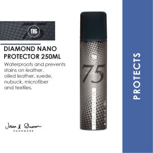 TRG 75 Diamond Leather Nano Protector Spray 250ml - Waterproof leather  oiled leather suede  nubuck reptile leather.