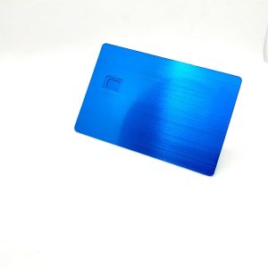 1 Pc Metal Credit Card Blank Bank ATM Card with DIY Laser Engraving Big & Small Chip Slots Personalized Logo for Gift