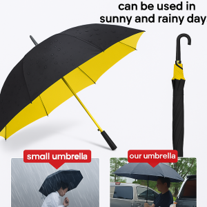 ร่มกอล์ฟขนาดใหญ่ด้ามยาว กันพายุไต้ฝุ่น ใช้ได้ทั้งวันแดดออกและวันฝนตก