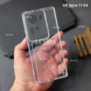 Oppo Reno 11 5G Card Case Clear / Slot Kartu Bening Case Oppo Reno 11 5G