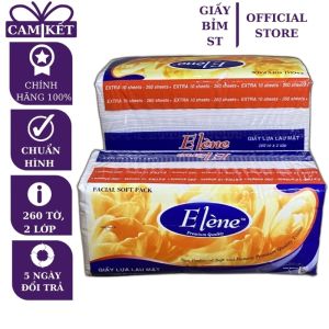 Giấy ăn rút Elene xanh 260 tờ x 2 lớp